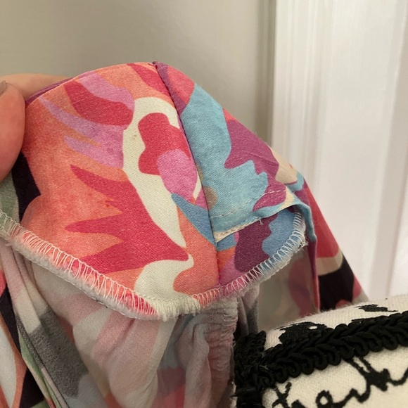 Sheike Fire Island dress button sleeves floral pattern Pink AUS 8/ US 4 - Picture 10 of 12